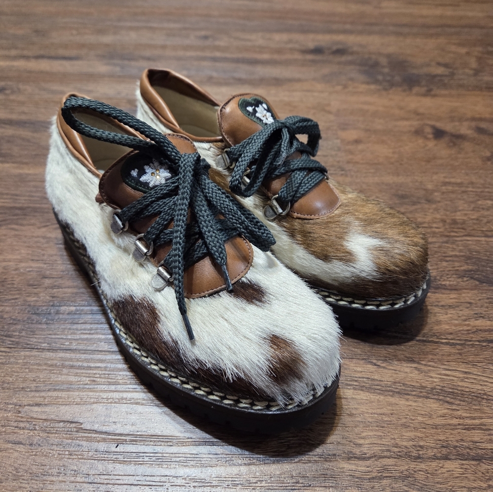 Hans Behr Calf Hair Lug Sole Shoes 6